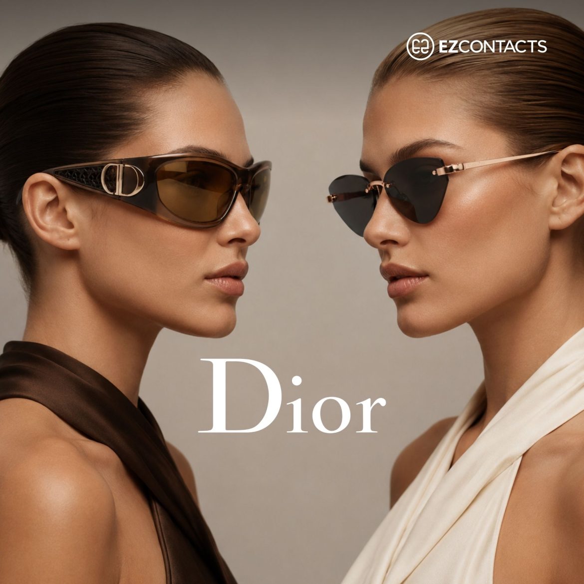 Models wearing Dior sunglasses