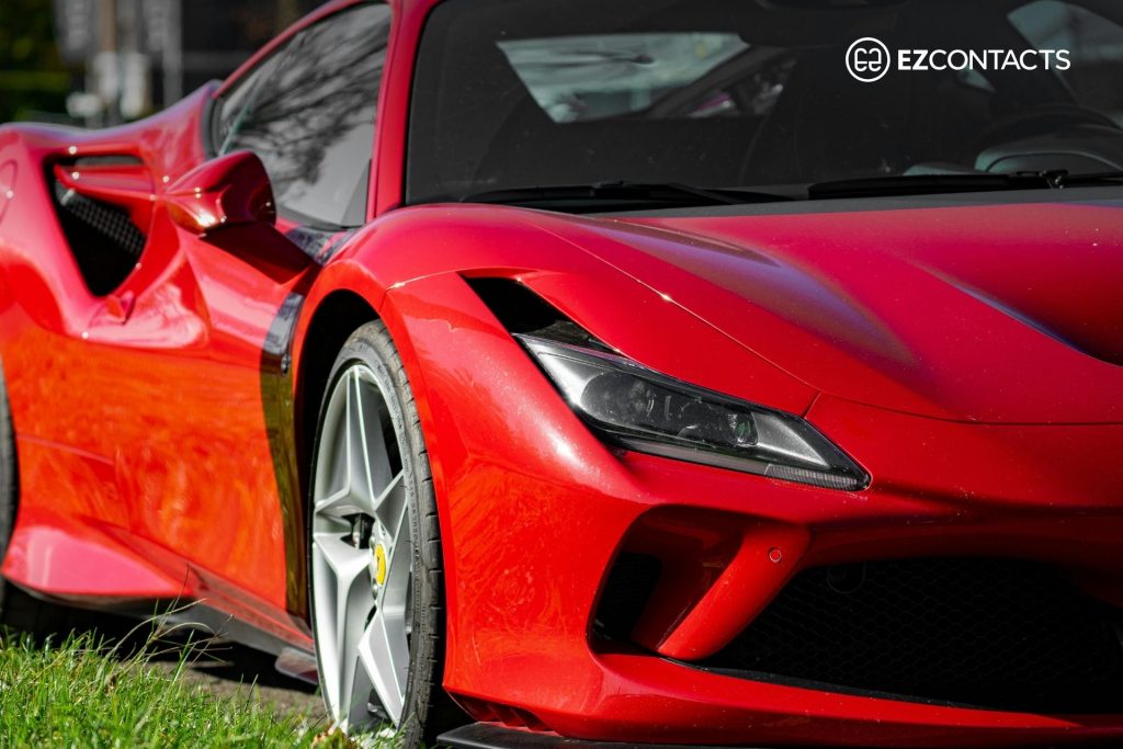 Classic red Ferrari sports car