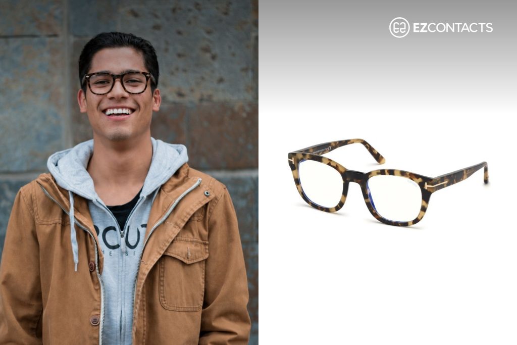 Tom Ford FT5542-B Havana glasses