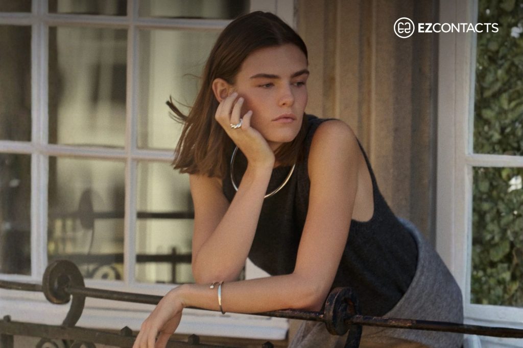 Model wearing LIÉ STUDIO jewelry