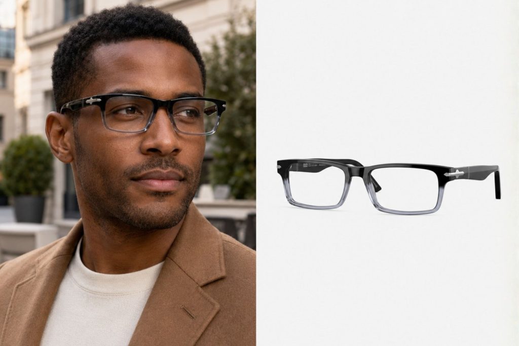 Persol PO3050V horn-rimmed glasses
