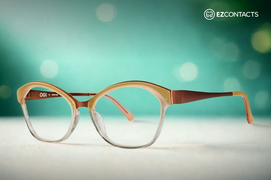 OGI Eyewear 9119 glasses with round brown frames