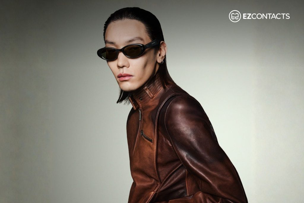 Model wearing new Gentle Monster Smart Glasses