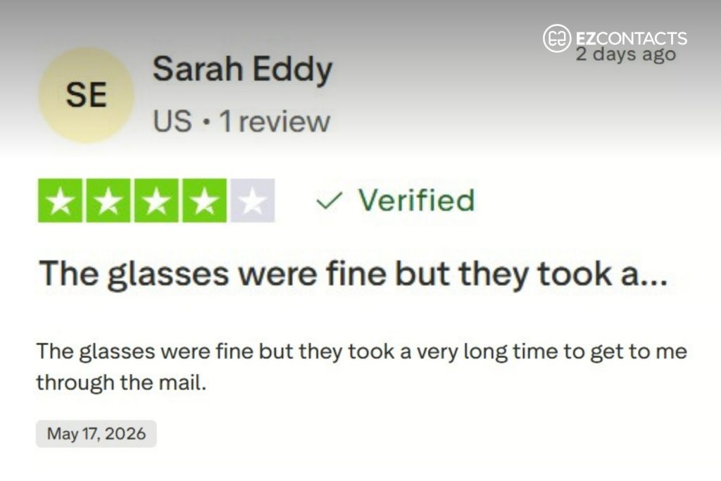 Zenni Optical review screenshot
