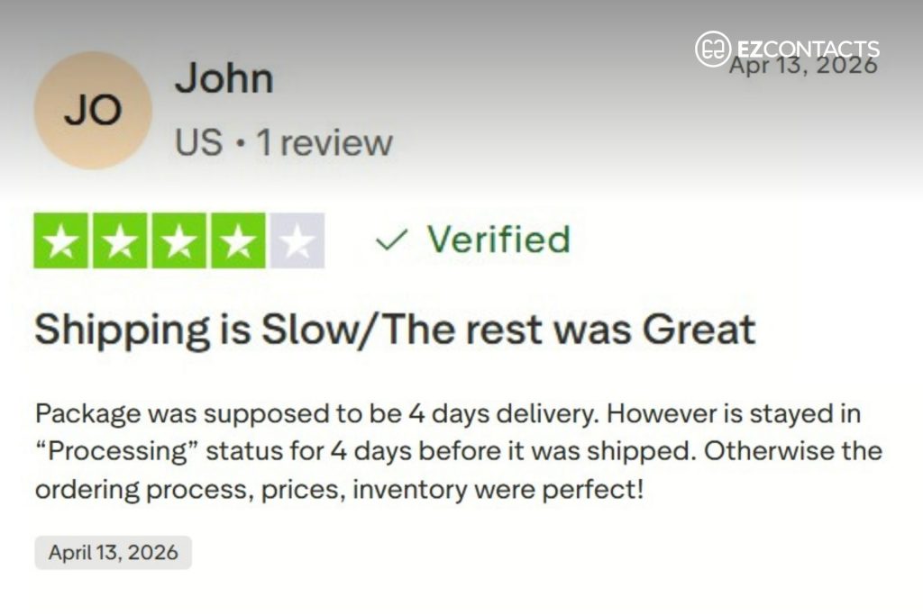 EZContacts review screenshot