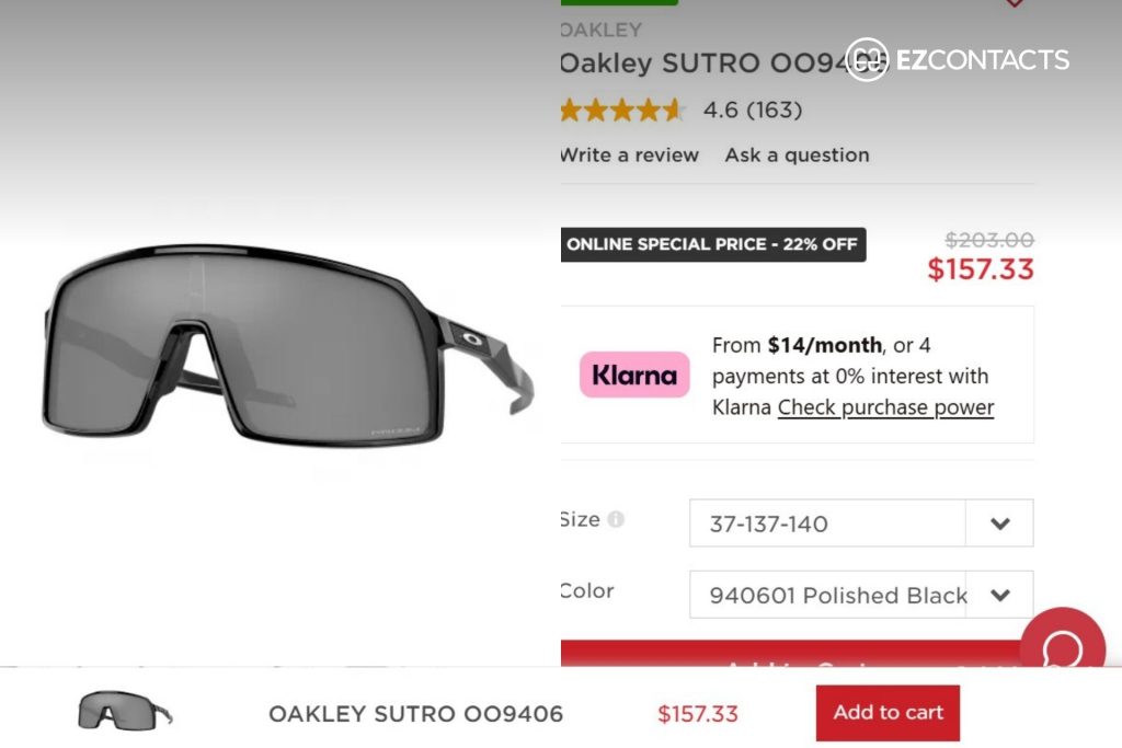 Oakley Sutro OO9406 sunglasses at EZContacts