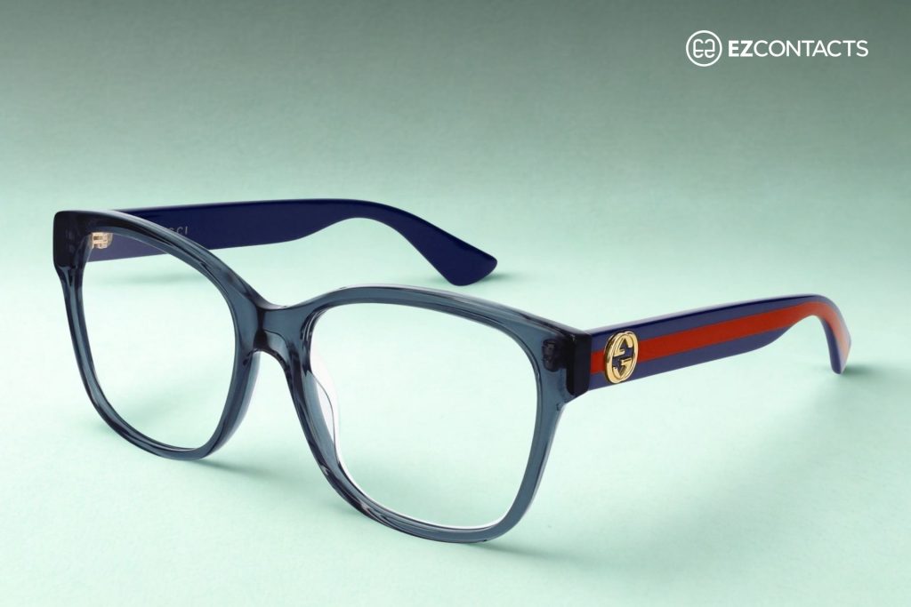 Gucci GG0038ON glasses with blue frames