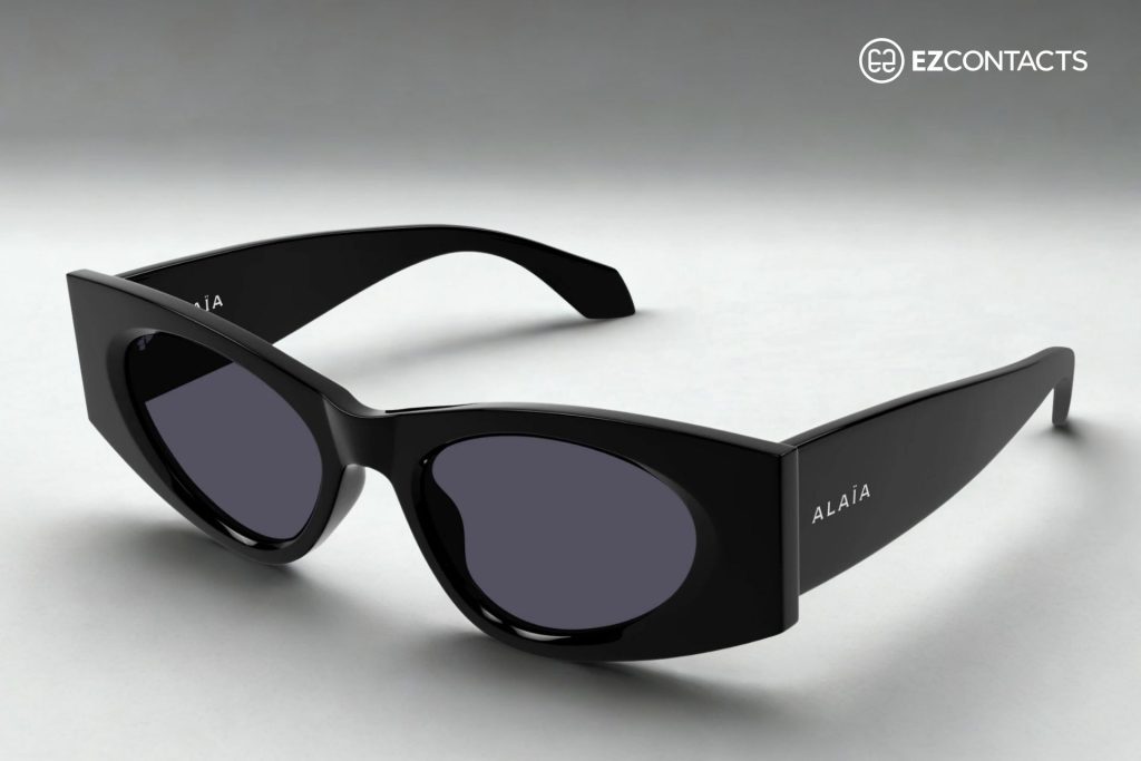 Azzedine AlaÏa AA0075S black sunglasses