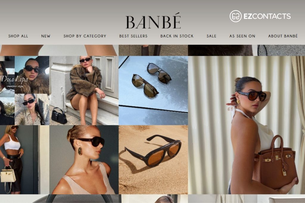 The ‘As Seen On’ Page on the Banbé Website