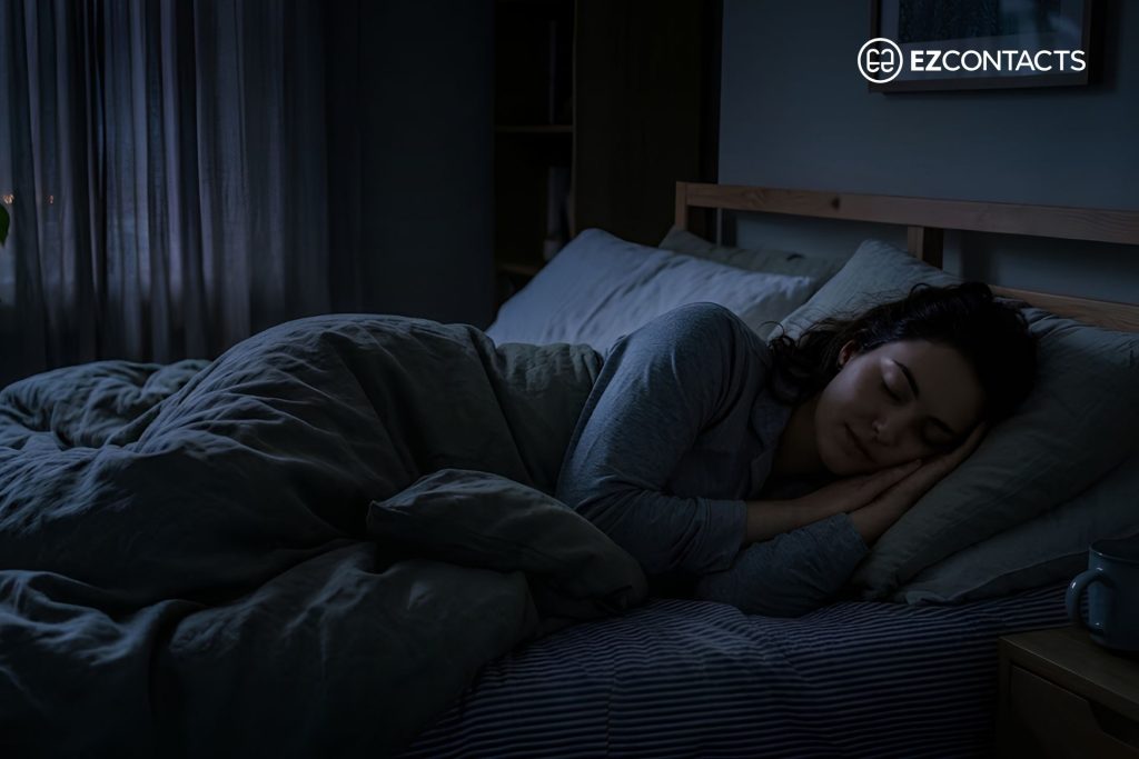 Woman sleeping peacefully