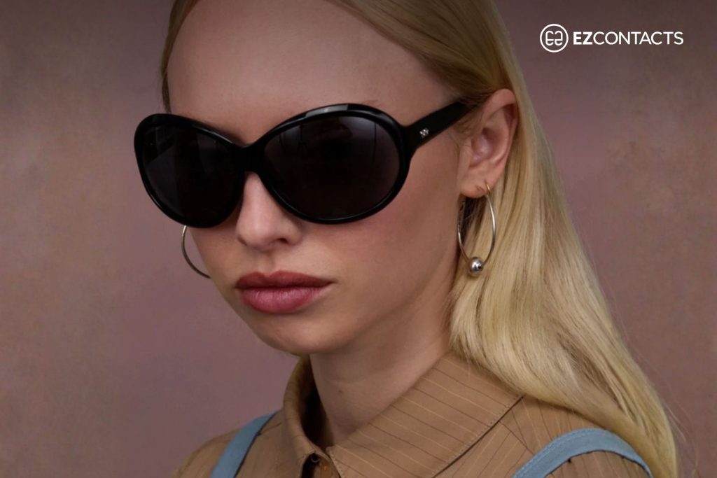 Princessa frame in black with black lenses