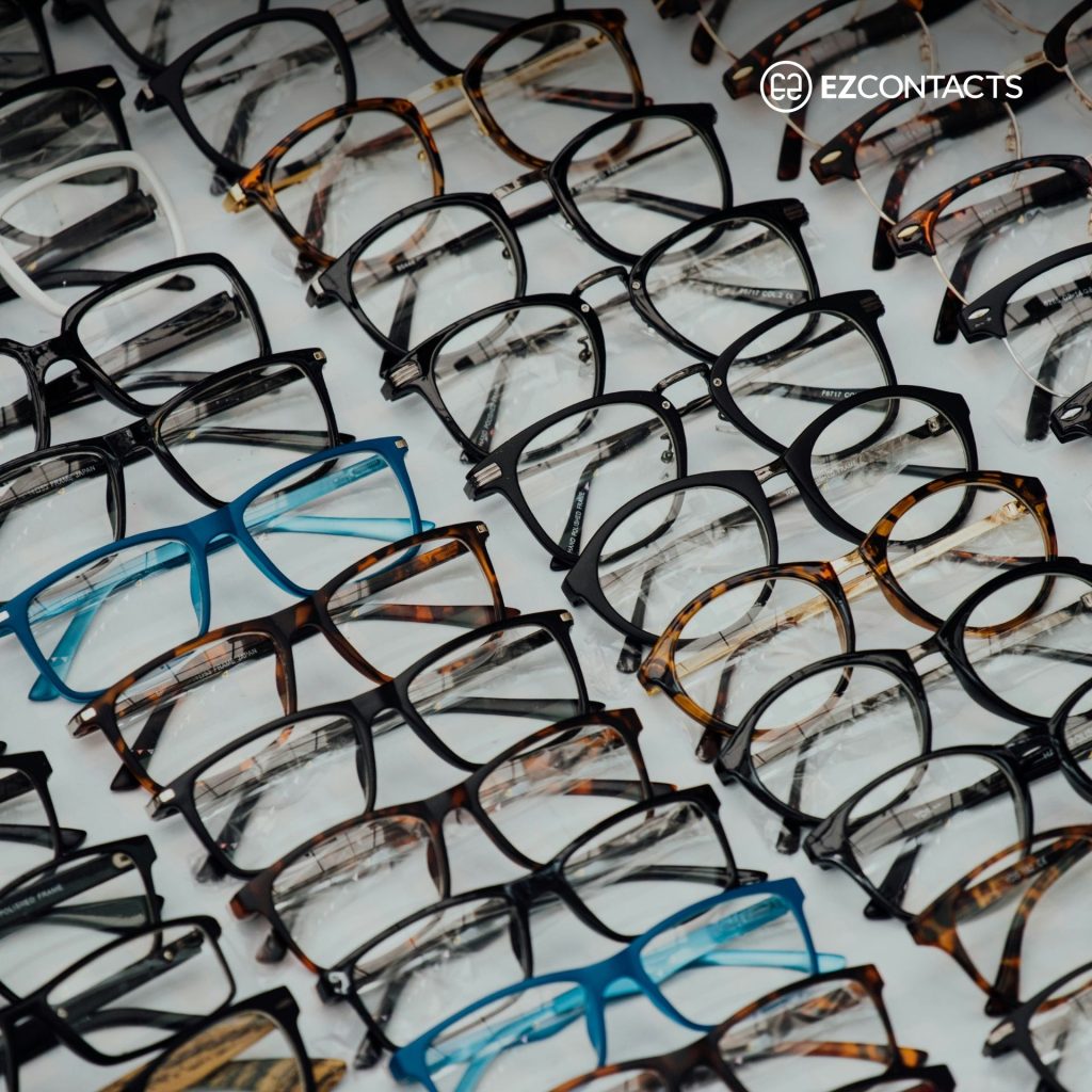 Glasses on a table