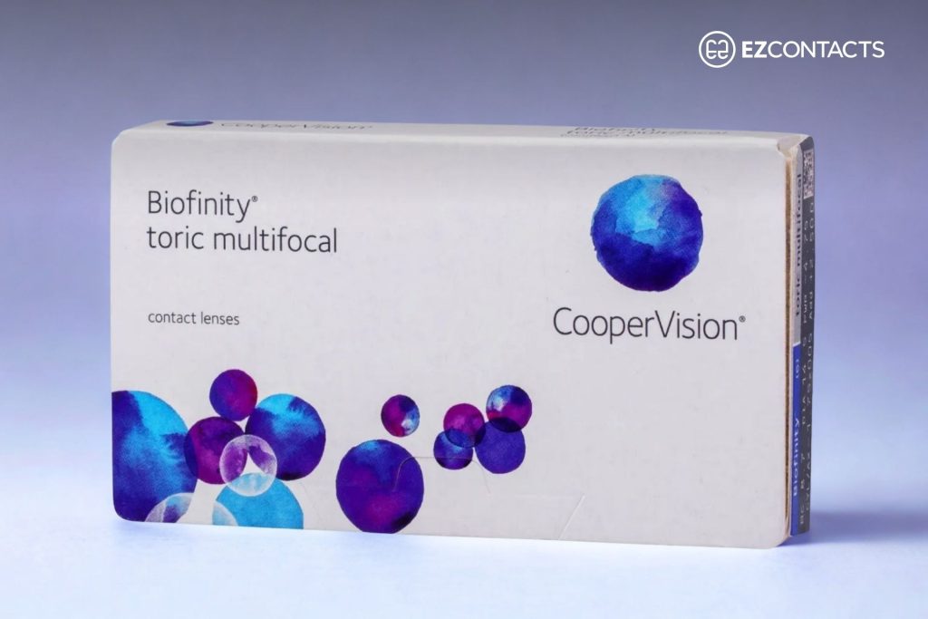 Box of CooperVision’s Biofinity Toric Multifocal Lenses
