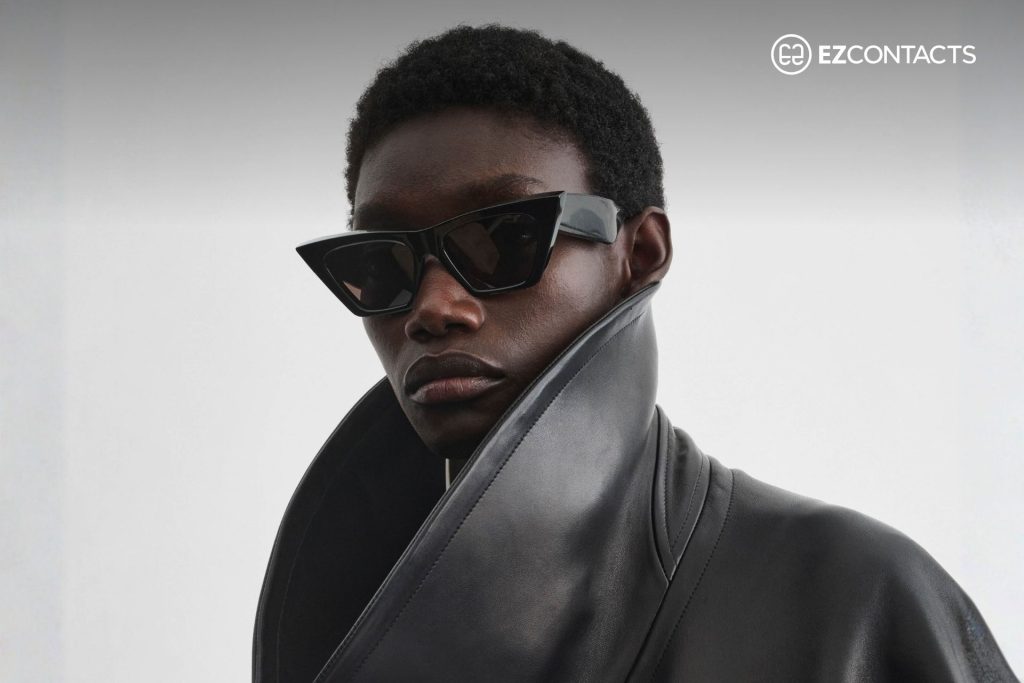 PEAK Sunglasses in Black Acetate