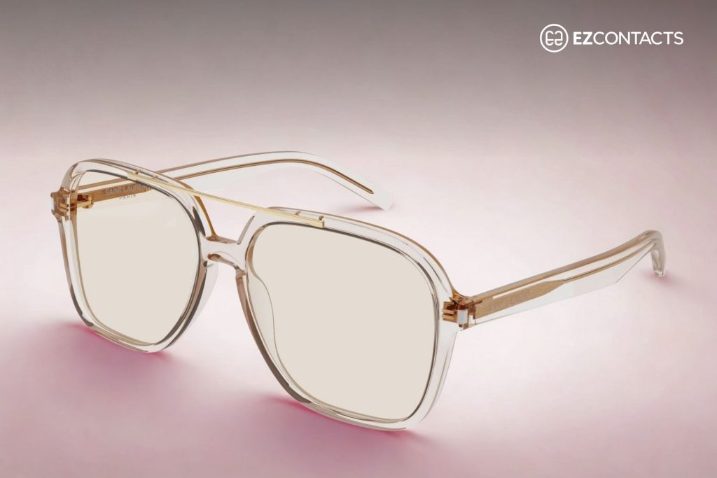 Saint Laurent SL 545 sunglasses with clear frames