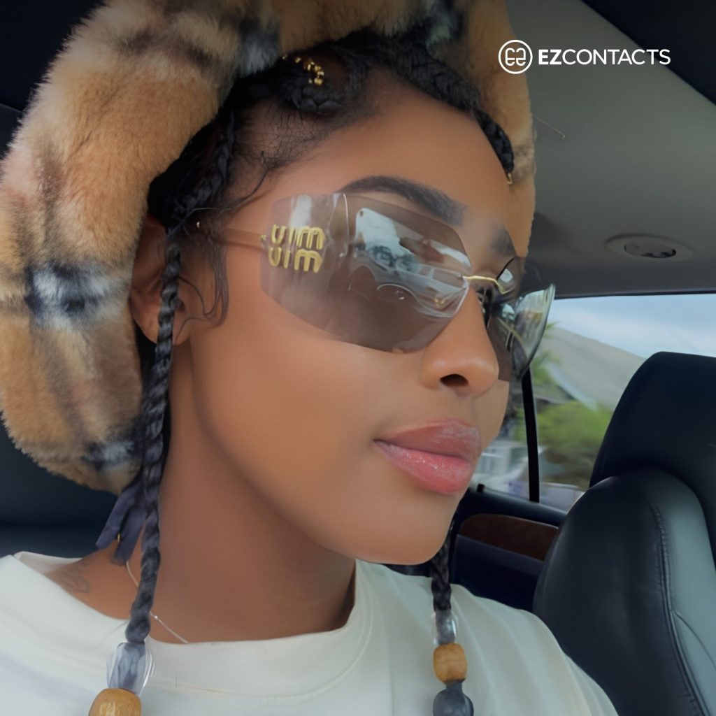 EZContacts customer wears Miu Miu MU 54YS sunglasses