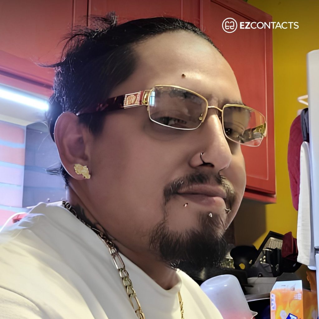 Man wearing Versace VE1175B glasses in kitchen