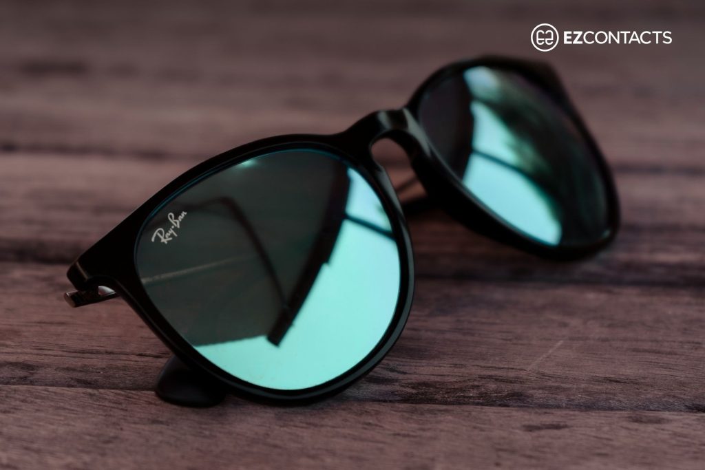 Ray-Ban Wayfarers on a table