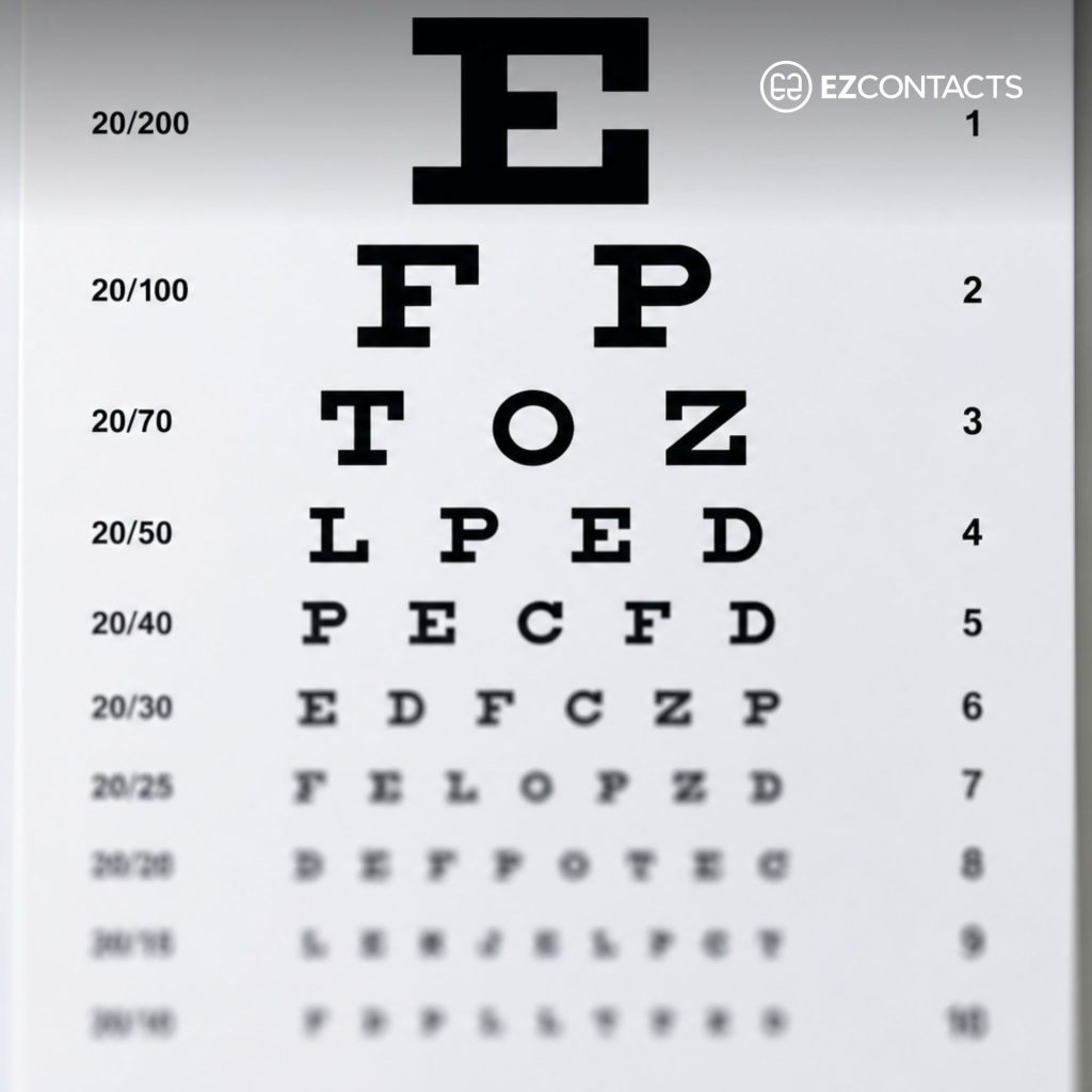 Snellen eye chart