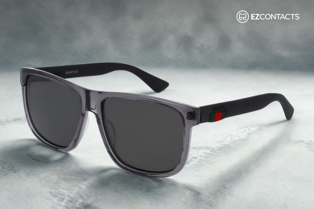 Gucci GG0010S Sunglasses With Gray Frames