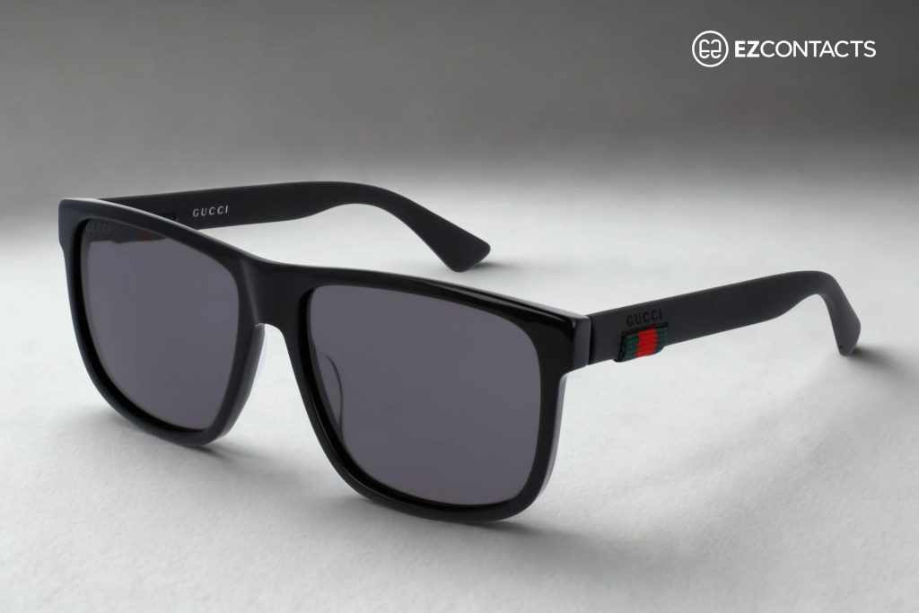 Gucci GG0010S sunglasses with gray lenses