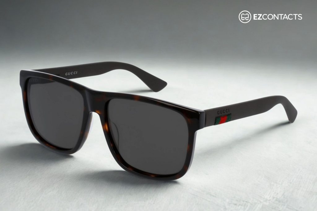 Gucci GG0010S Sunglasses With Havana Frames