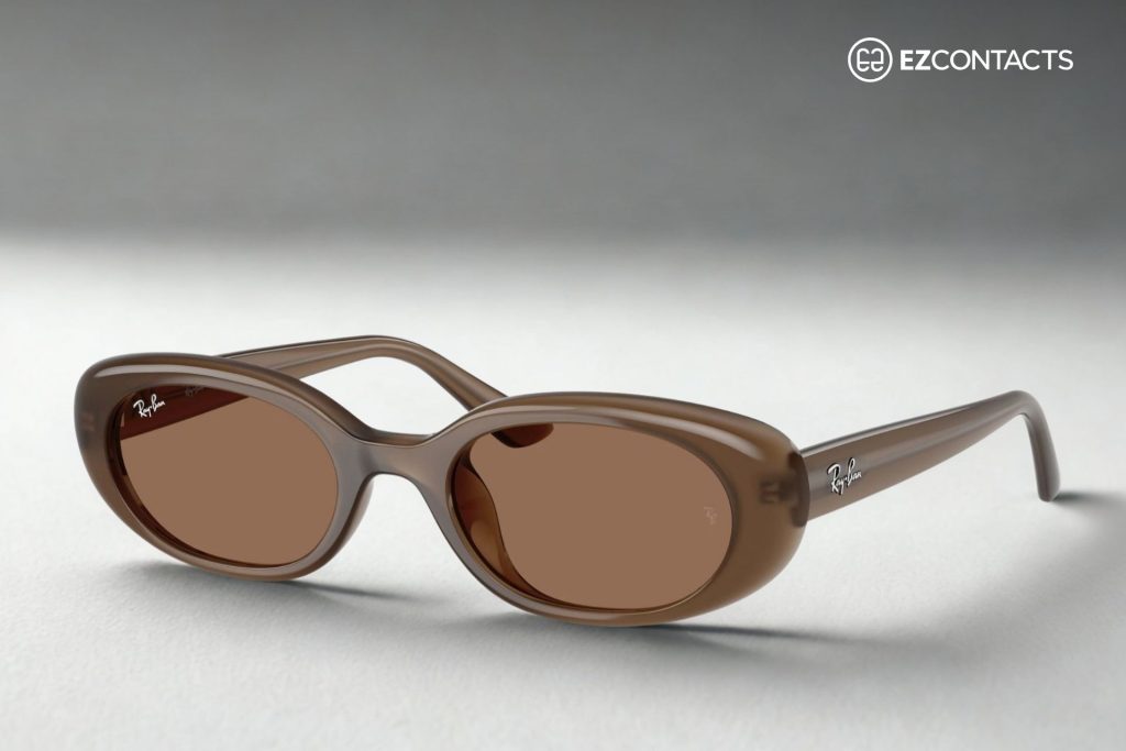 Rb4441D in matte Opal brown with dark brown lenses