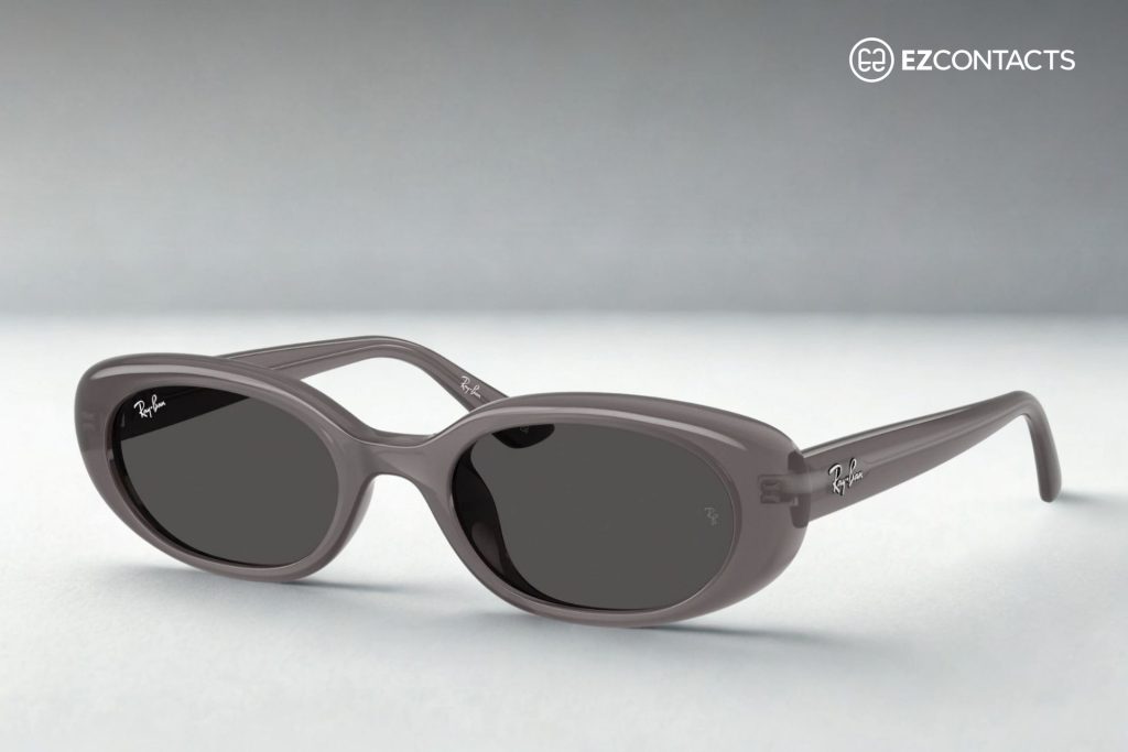 Rb4441D in polished transparent dark grey with dark grey lenses