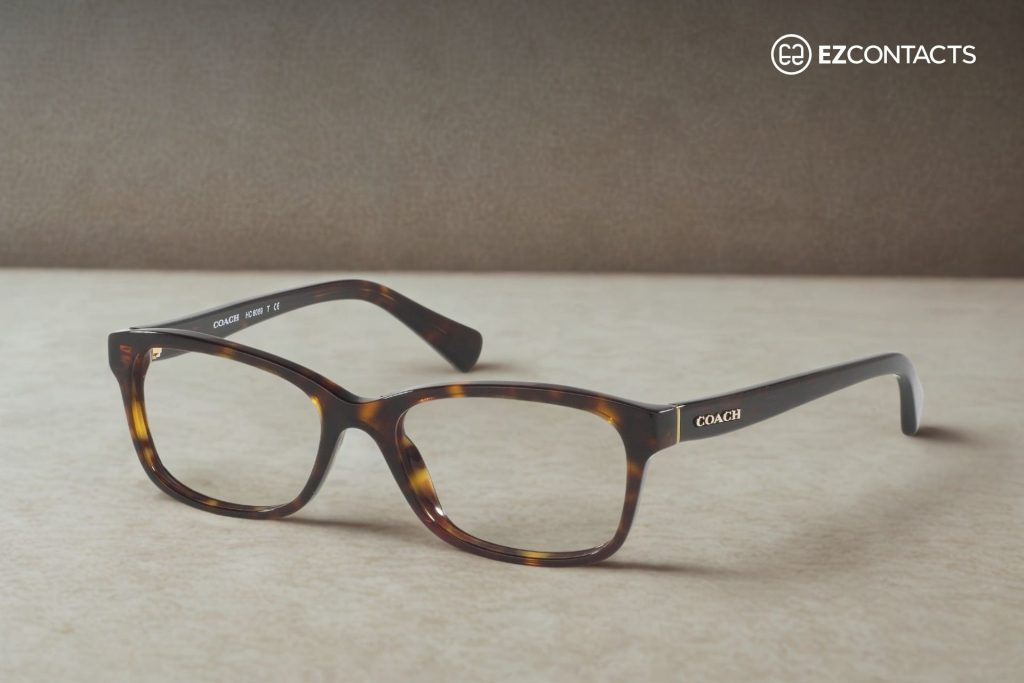 Coach HC6089 glasses with tortoiseshell frame