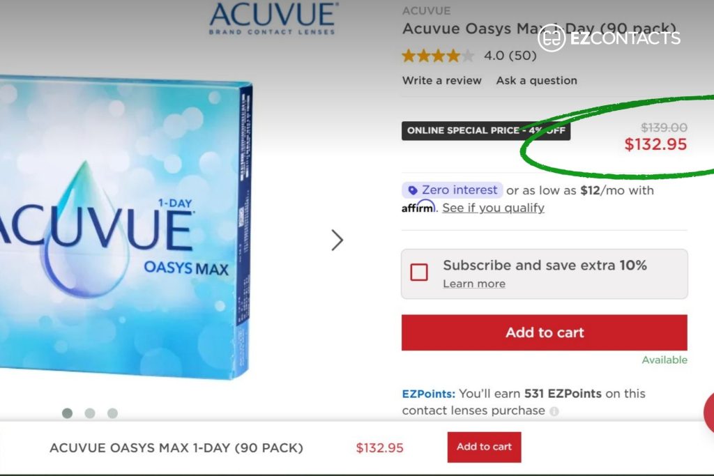 ACUVUE OASYS 1-Day at EZContacts