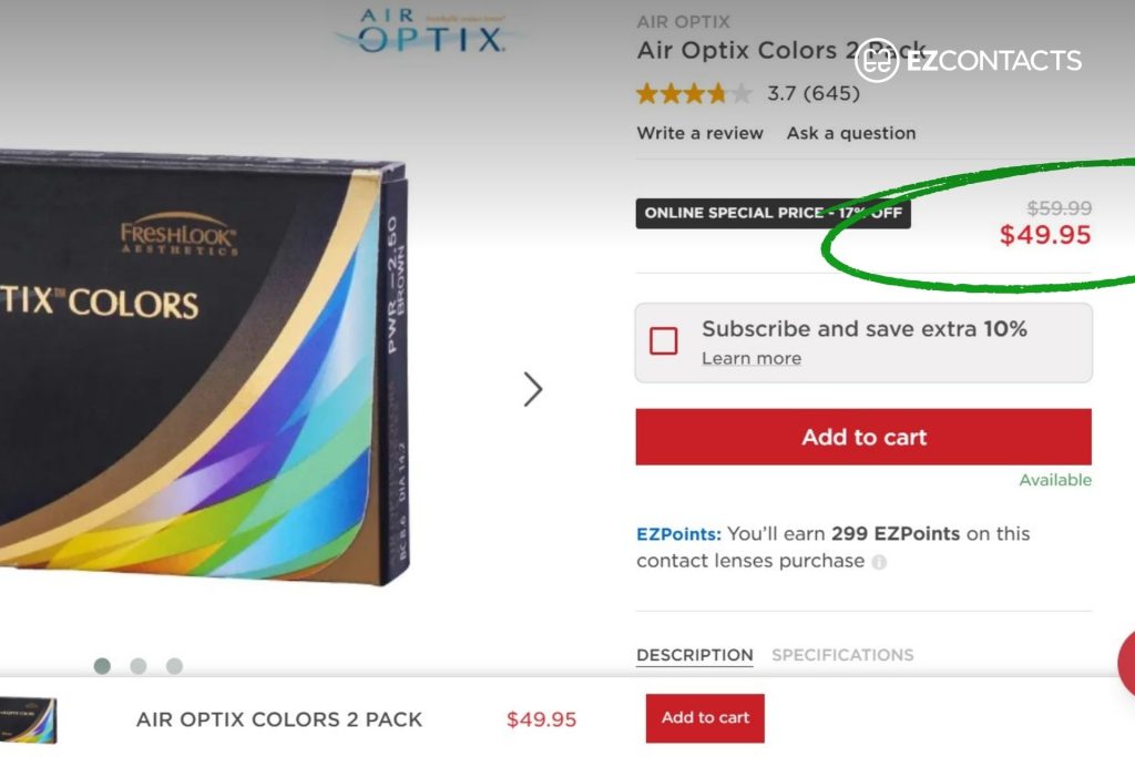 AIR OPTIX COLORS at EZContacts