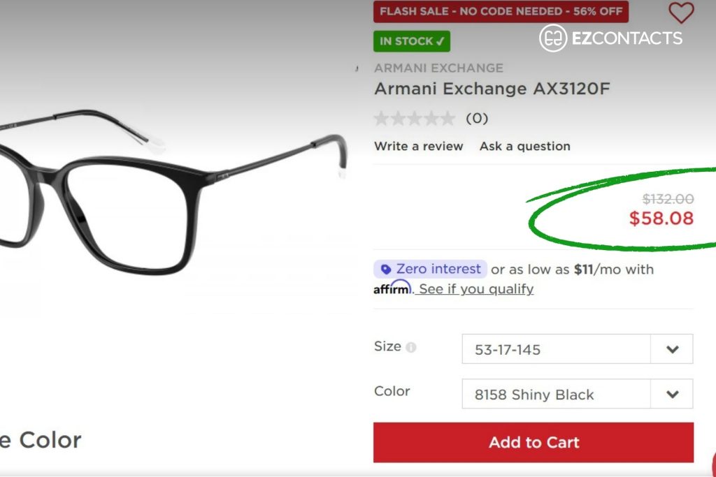 Armani Exchange AX3120F at EZContacts
