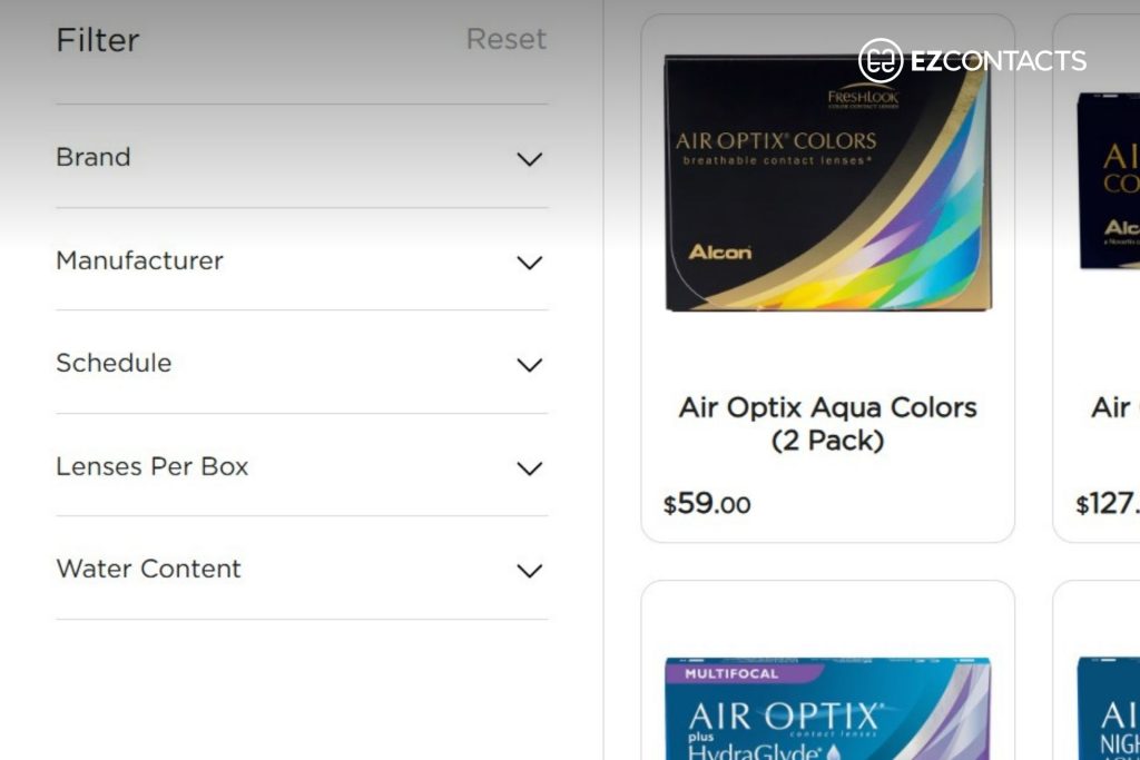 Designer Frames Outlet Contact Filters