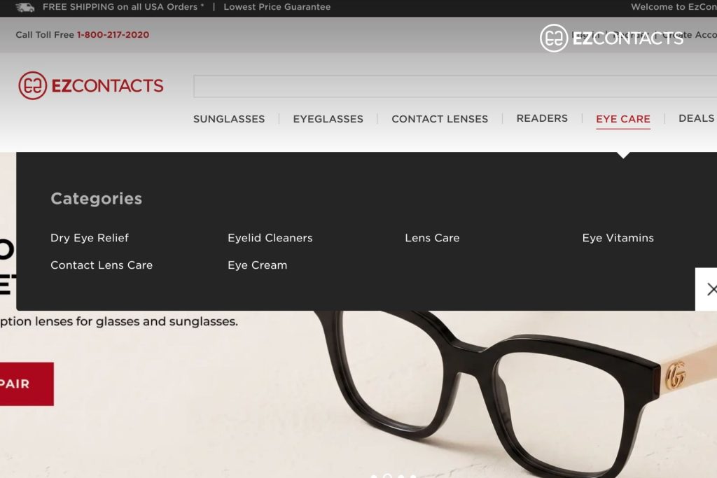 EZContacts Eyecare Products
