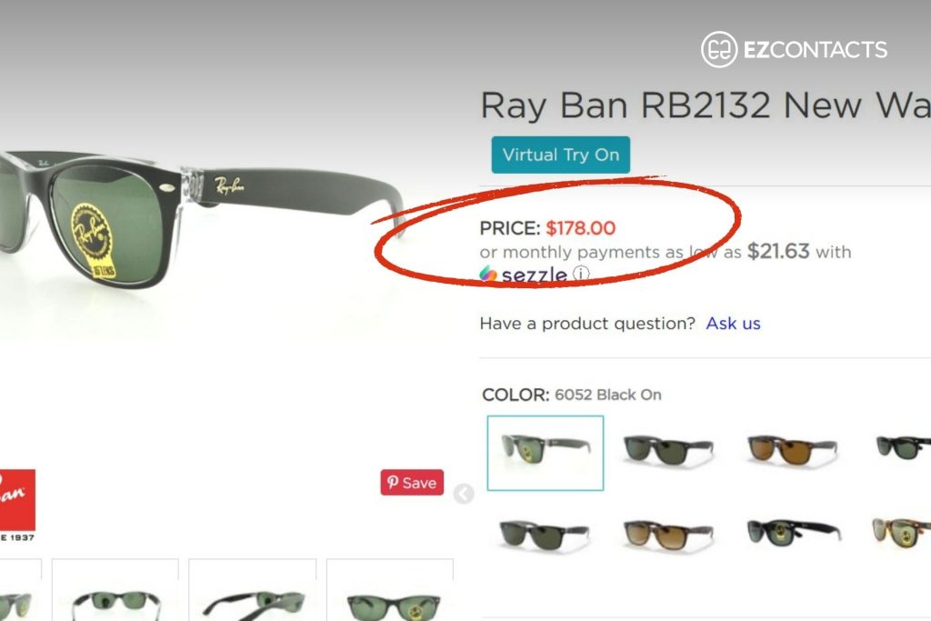 Ray-Ban Wayfarer RB2132 at Designer Frames Outlet