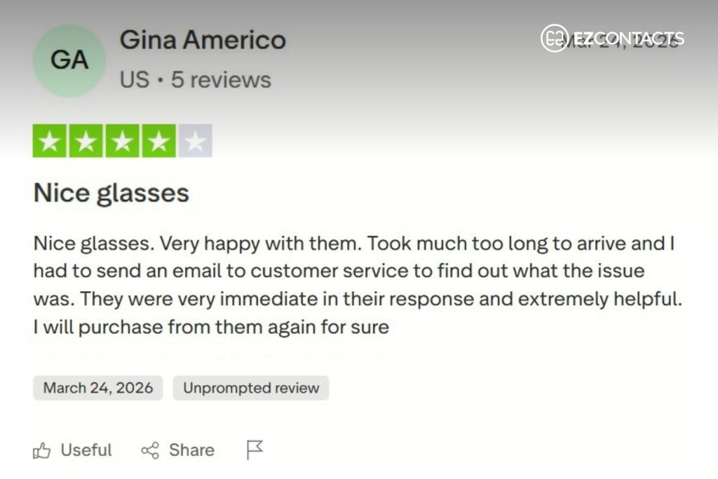 Designer Frames Outlet TrustPilot Review