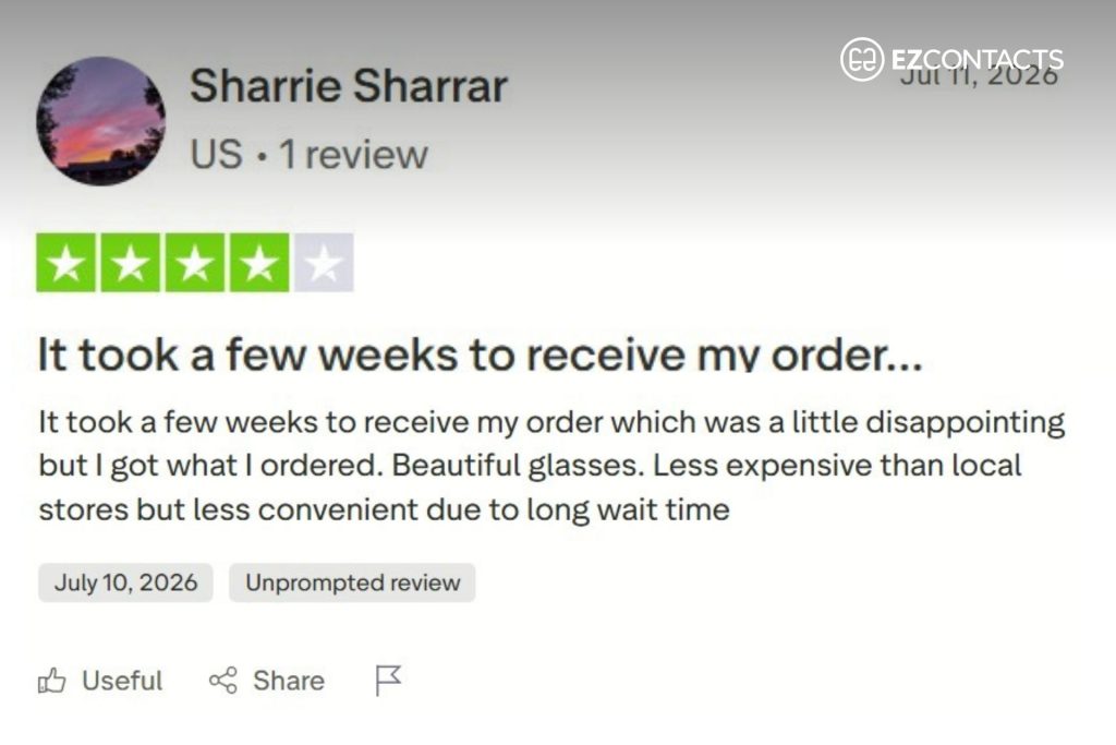 Designer Frames Outlet TrustPilot Review