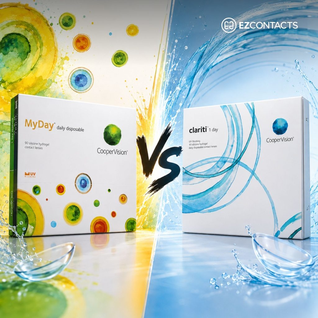 MyDay contacts vs Clariti 1-day contacts