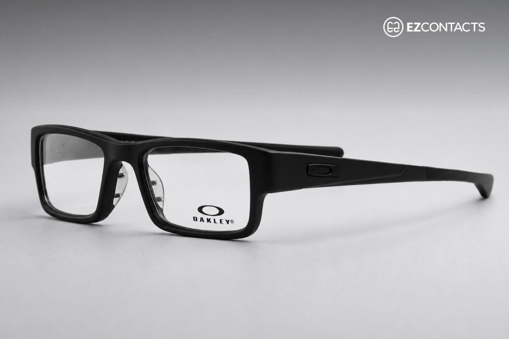 Oakley OX8046 glasses with black rectangular frames