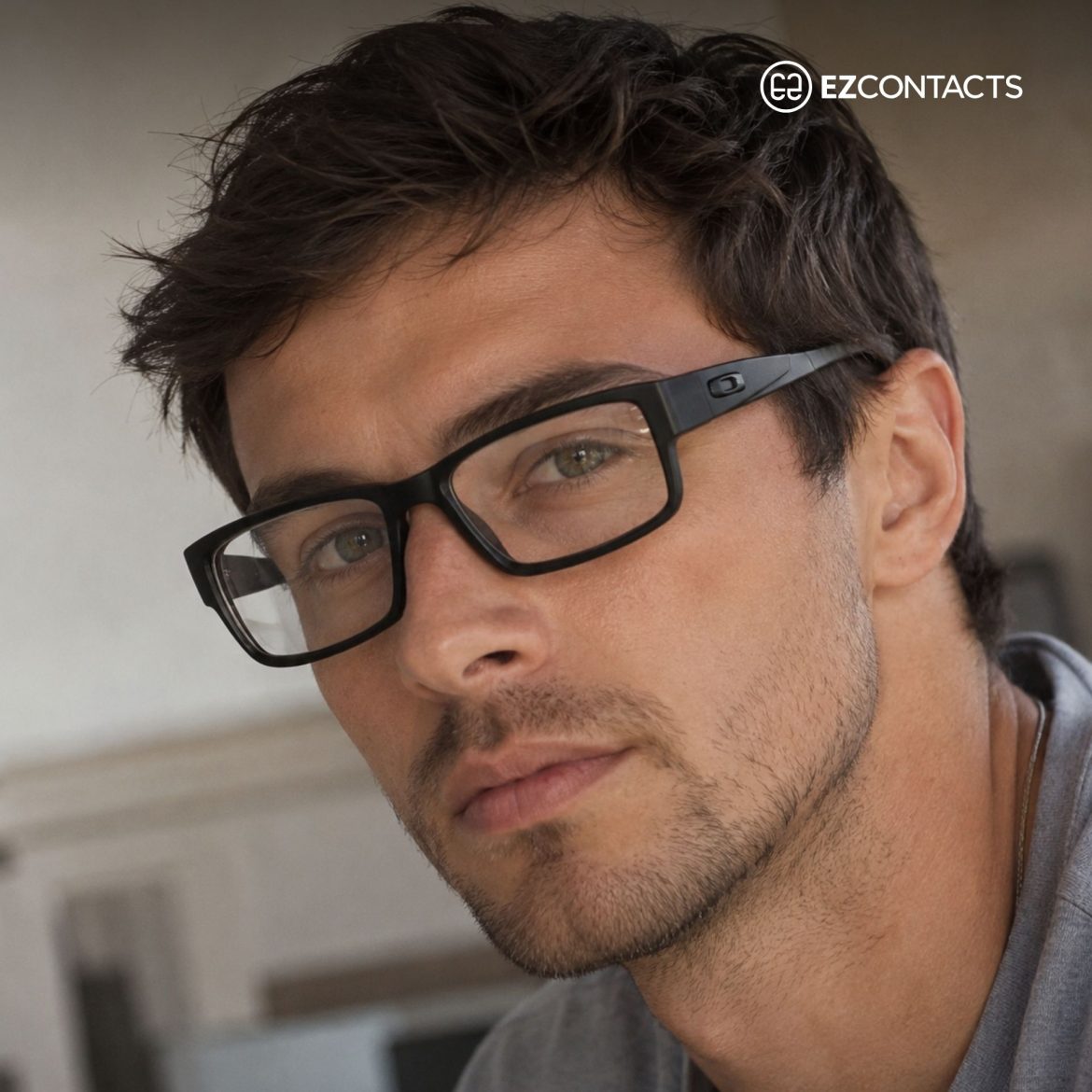 Man wearing Oakley OX8046 Airdrop glasses