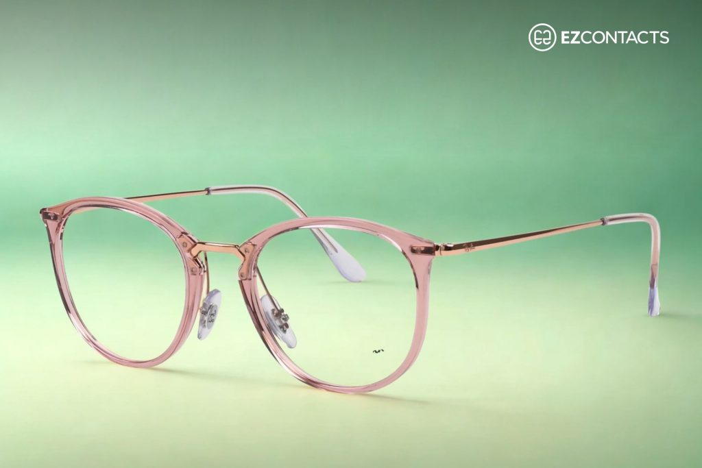 Ray-Ban RX7140 in Transparent Pink