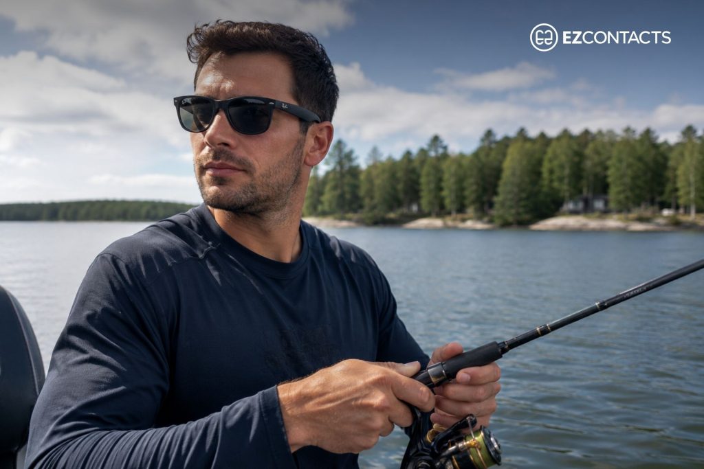 Man Fishing in Sunglasses