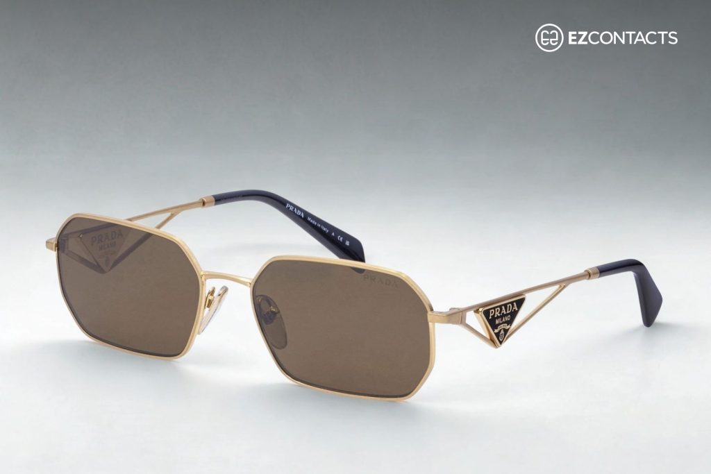 Prada PR A51S Sunglasses With Brown Lenses