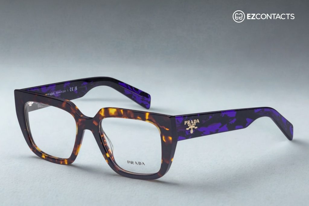 Prada PR A03V Glasses In Havana Magma