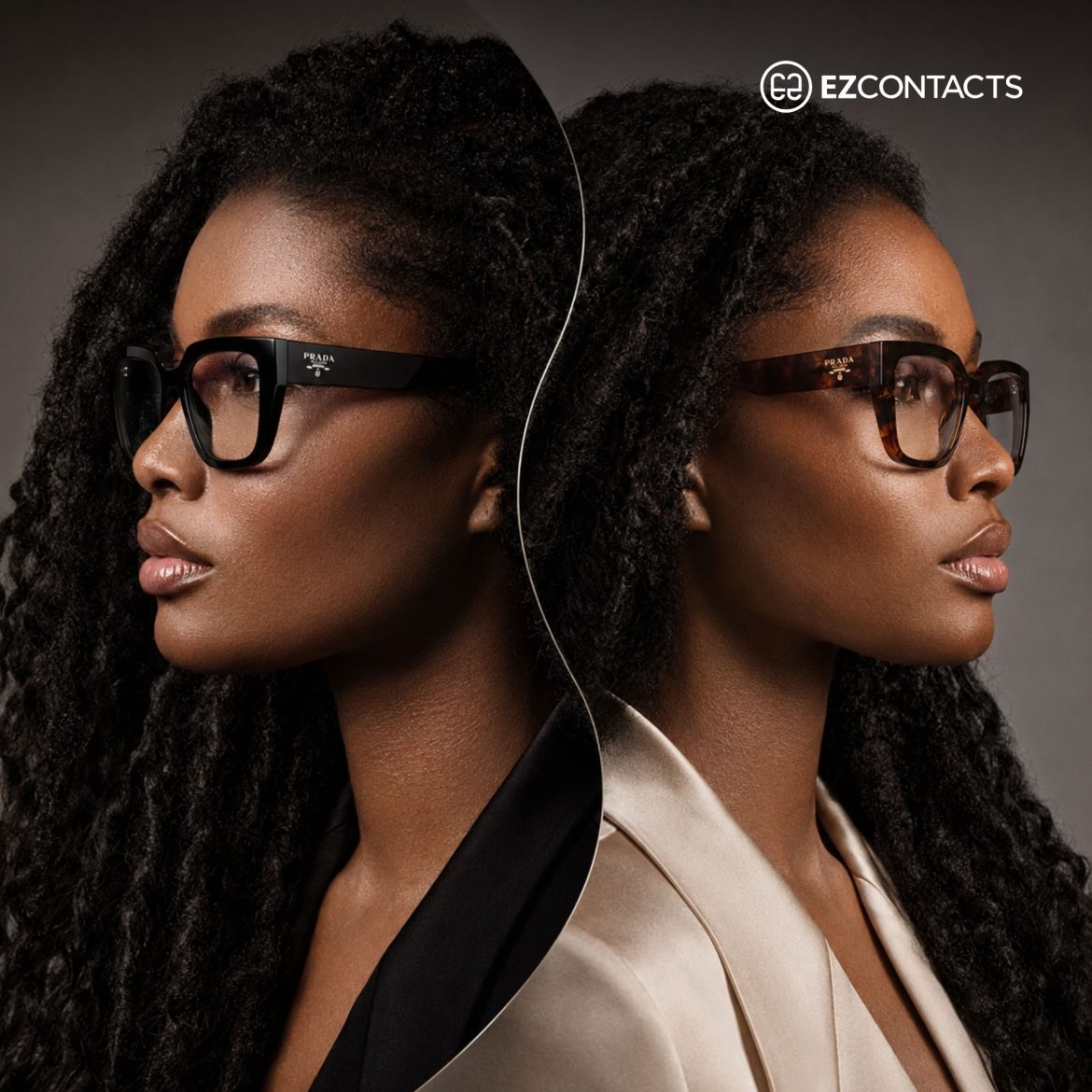 Women wearing Prada PR A03V glasses