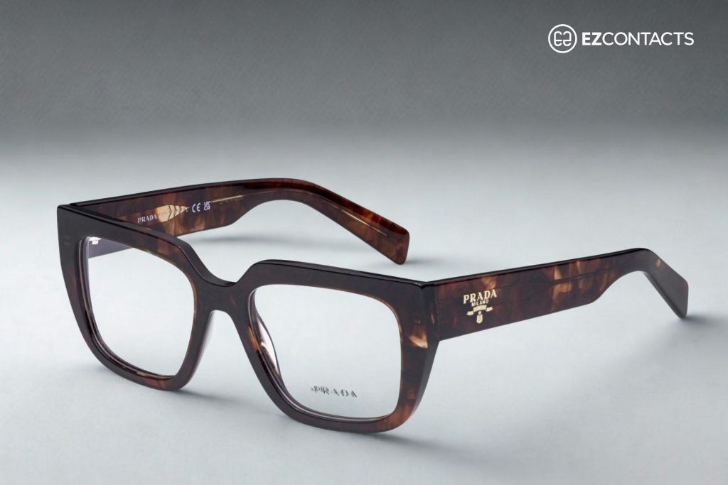 Prada PR A03V Glasses In Havana Caramel