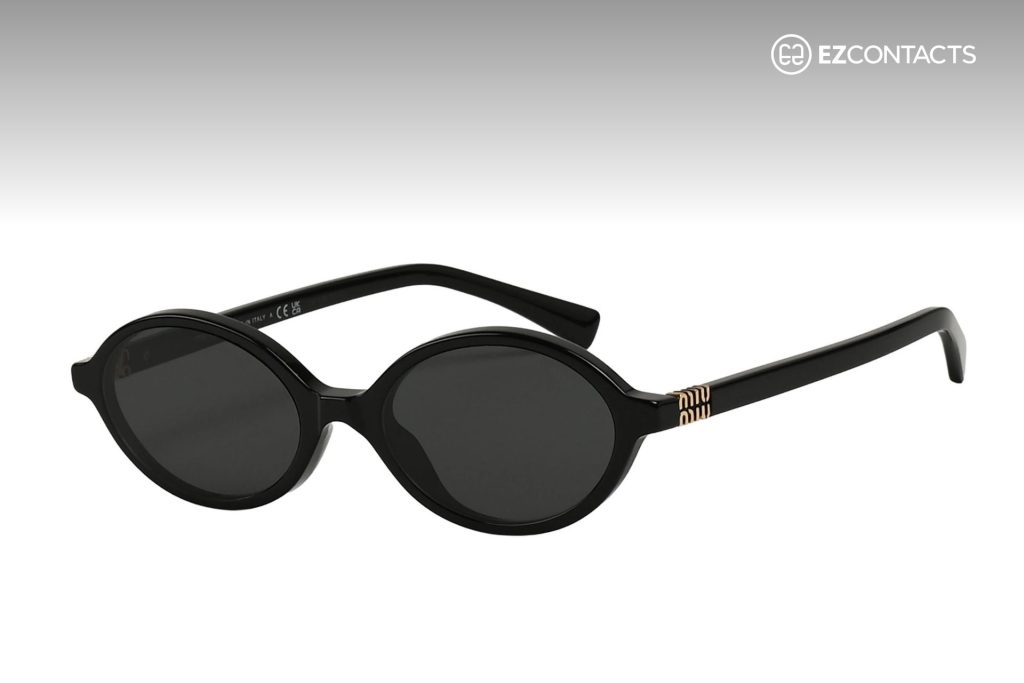 Miu Miu MU 04ZS black sunglasses