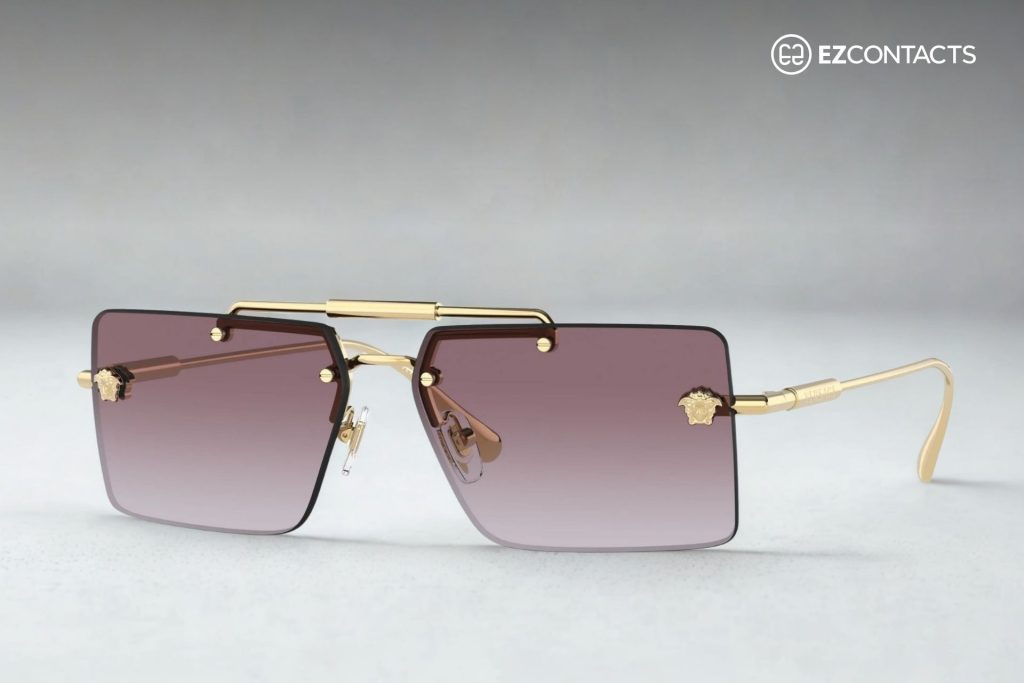 Versace VE2245 sunglasses with violet lenses