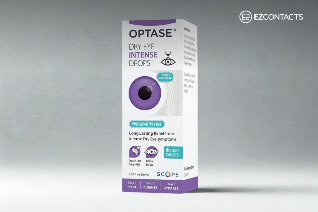 Box of Optase Preservative Free Dry Eye Intense Drops