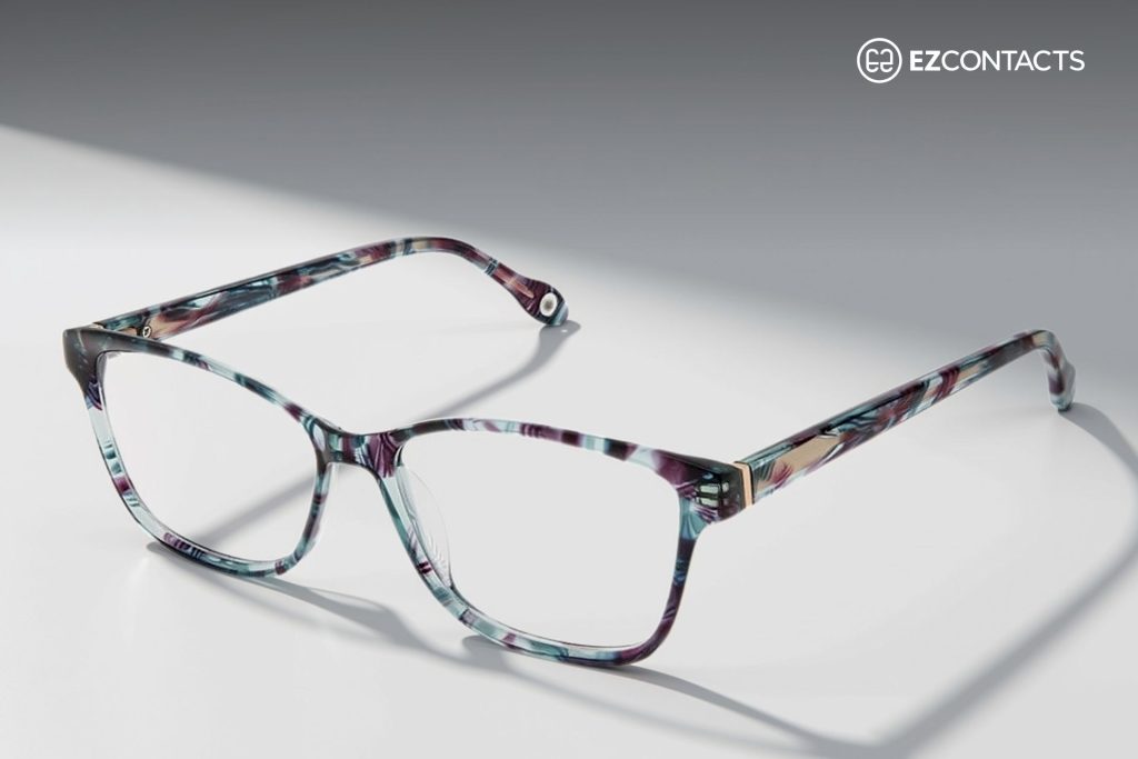 F376 Frames in Turquoise Eggplant